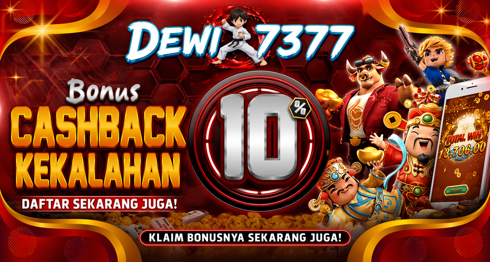 CASHBACK KEKALAHAN 10%